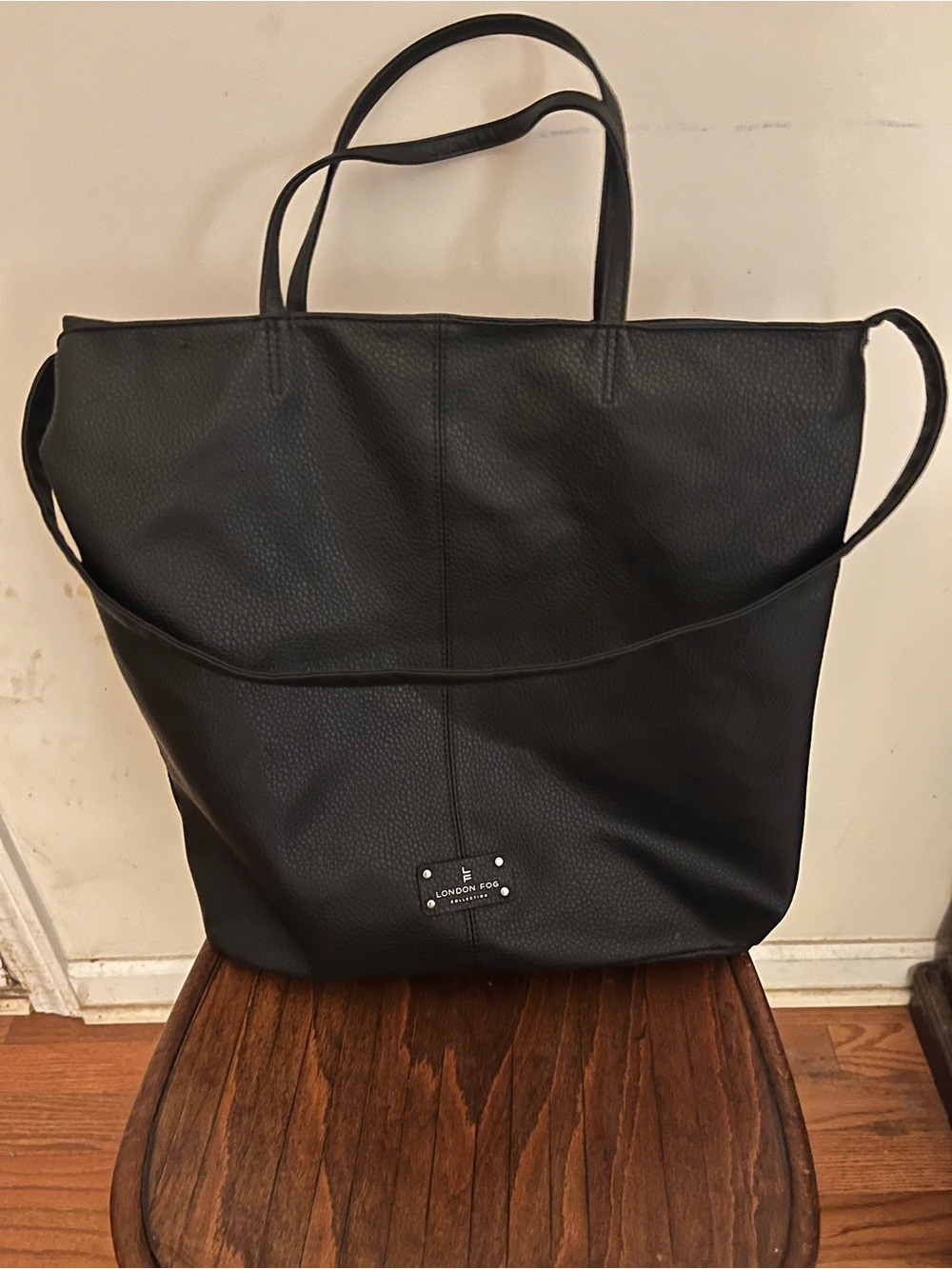 London Fog black tote bag
